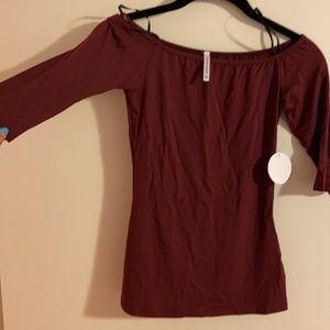 Lulus basic three quarter off the shoulder top
